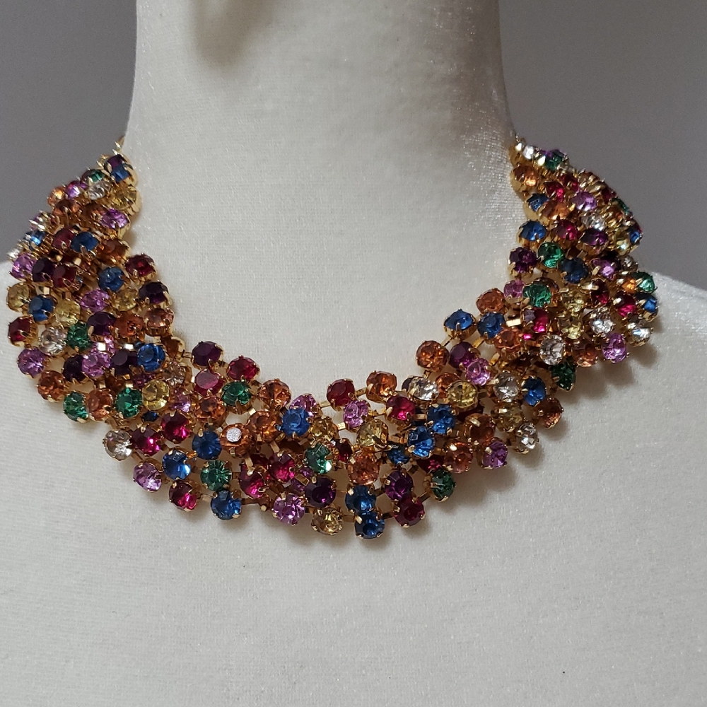 Vibrant Multicolor Gem Necklace